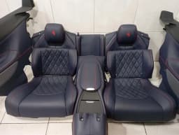 FERRARI FERRARI GTC4 LUSSO COOLED HEATED BLU STERLING LEATHER SEATS F151M Interior SET — thumbnail 4