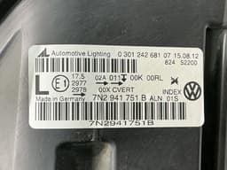 VW 7N2941751B 0301242681 1T0941329 8K0941597E 4G0907697A Headlight left VW SHARAN II (7N) (2010-2022) — thumbnail 10