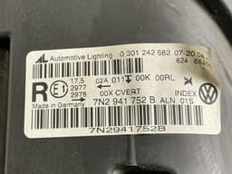 VW 7N2941752B 0301242682 1T0941329 8K0941597E 4G0907697A Headlight right VW SHARAN II (7N) (2010-2022) — thumbnail 10