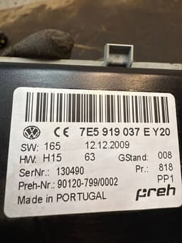 VW 7E5919037E Auxiliary Heater Switch VW TRANSPORTER T5 / MULTIVAN (7H, 7E, 7J) (2003-2015) — thumbnail 10