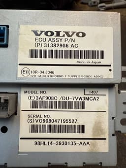 VOLVO 31382906 31382906AC Dash screen VOLVO V70 III (BW) (2007-2016) — thumbnail 9