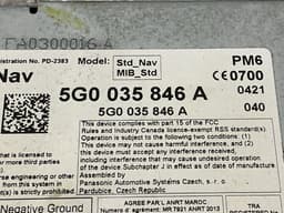 VW 5G0035846A GPS Navigator CD - Player VW GOLF VII (5G1, BA5, BV5, BQ1, BE) (2012-2020) — thumbnail 4