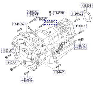 KIA AUTO5SPEED4WD 450004C380 Gearbox KIA SORENTO I (JC) (2002-2009)
