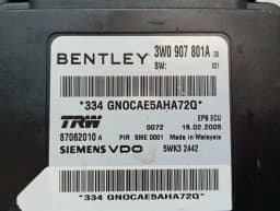 BENTLEY Bentley Continental GT W12 electronic module 3W0907801A EPB control unit — thumbnail 4