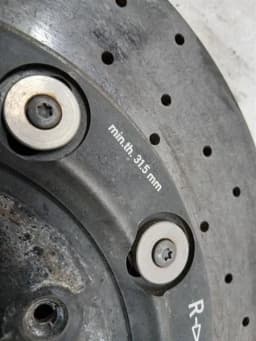 AUDI Audi R8 4S Performance brake disc rear 4S0615602A brake disc rear ceramic — thumbnail 7
