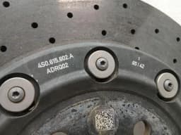 AUDI Audi R8 4S Performance brake disc rear 4S0615602A brake disc rear ceramic — thumbnail 4