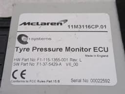 MCLAREN McLaren 650S Spider 14-17 Electronic module 11M3116CP TPMS controller — thumbnail 3