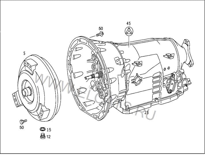 MERCEDES-BENZ 722640 2112706301 Gearbox MERCEDES-BENZ C-CLASS (W204) (2007-2013)