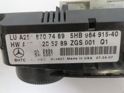 MERCEDES-BENZ A2518707489 A2519000401 Heater control panel MERCEDES-BENZ GL-CLASS (X164) (2006-2012) — thumbnail 2