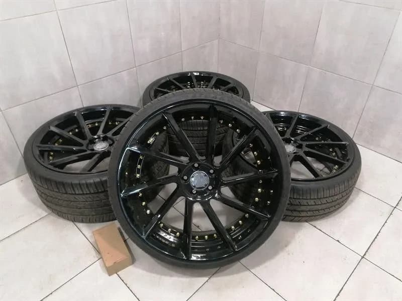 R22 MERCEDES CL W216 ALLOY WHEEL AFTERMARKET SET 22 9J 10.5J RIM SET