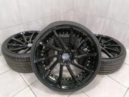 MERCEDES-BENZ R22 MERCEDES CL W216 ALLOY WHEEL AFTERMARKET SET 22 9J 10.5J RIM SET — thumbnail 2
