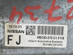 NISSAN MEC93370 MEC93370C18116 Engine Control Unit / module (ECU) NISSAN QASHQAI I (J10) (2007-2013) — thumbnail 2