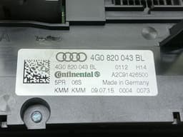 AUDI 4G0820043BL A2C91426500 Heater control panel AUDI A6 / A6 ALLROAD (C7, 4G) (2010-2018) — thumbnail 3