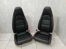 PORSCHE Porsche 911 991 12 Way Sport Seats Seat Interior Heated With Red Stitches — thumbnail 1