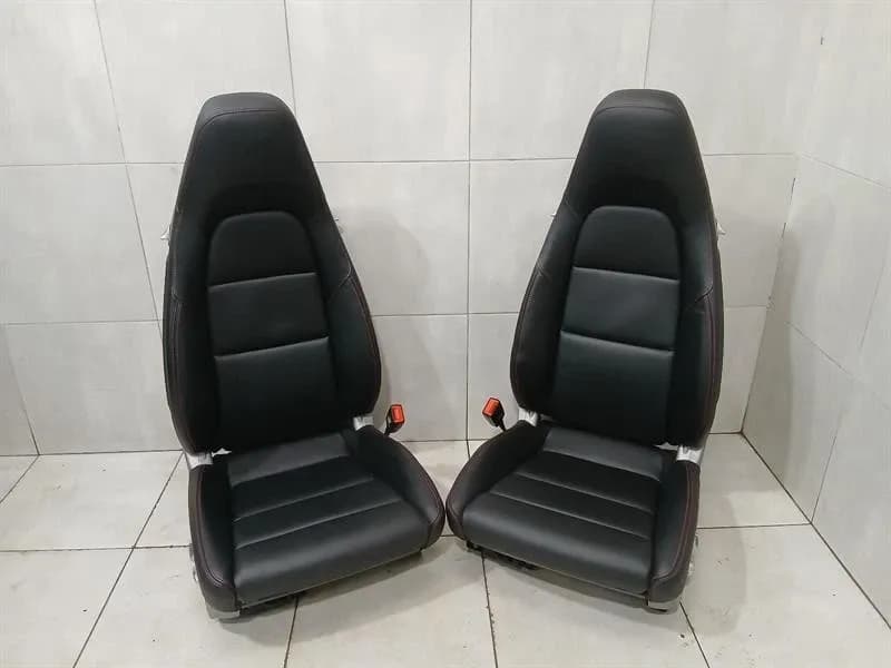 PORSCHE Porsche 911 991 12 Way Sport Seats Seat Interior Heated With Red Stitches