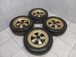 PORSCHE 16 6J 7J Porsche 911 Carrera 3.2 Alloy Wheels 911362115 Rims FUCHS SET LOT — thumbnail 2