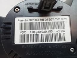 PORSCHE Porsche 911 997 Instrument Cluster 99764110531 KM/H MANUAL MK1 Speedometer — thumbnail 9