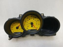 PORSCHE Porsche Cayman 718 Instrument Cluster 9P9920950R Speedometer Racing Yellow MPH — thumbnail 2
