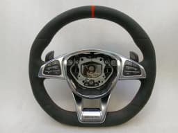 MERCEDES-BENZ MERCEDES C63 W205 AMG STEERING WHEEL A2054608500 STEERING WHEEL EDITION 1 RE-STITCHED — thumbnail 2