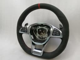 MERCEDES-BENZ MERCEDES C63 W205 AMG STEERING WHEEL A2054608500 STEERING WHEEL EDITION 1 RE-STITCHED — thumbnail 4