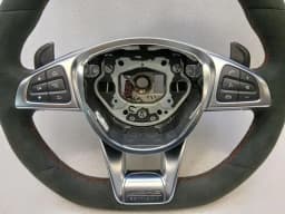 MERCEDES-BENZ MERCEDES C63 W205 AMG STEERING WHEEL A2054608500 STEERING WHEEL EDITION 1 RE-STITCHED — thumbnail 5