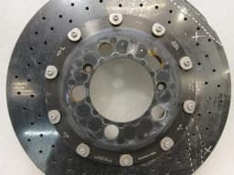 PORSCHE Porsche Cayman 718 GT4RS Brake Disc Rear 9GT615601D DEFECTIVE Brake Disc Ceramic — thumbnail 2