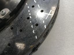 PORSCHE Porsche Cayman 718 GT4RS Brake Disc Rear 9GT615601D DEFECTIVE Brake Disc Ceramic — thumbnail 7