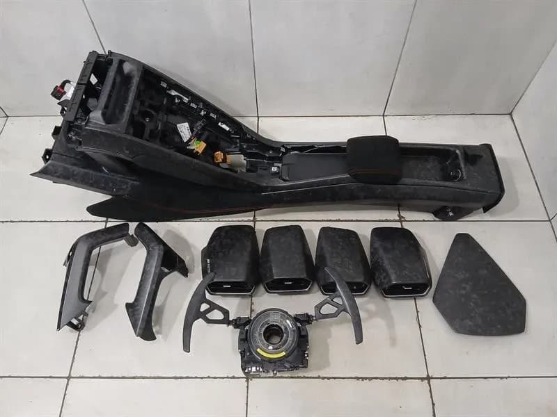 OEM LAMBORGHINI HURACAN PERFORMANTE FORGED CARBON INTERIOR COVER SET 4T0858189C