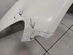MERCEDES-BENZ MERCEDES GT R190 ROADSTER LEFT WING A1908800106 LEFT WING DEFECTS — thumbnail 3