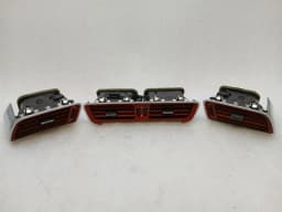 PORSCHE Porsche 911 991 air vent 99155214100 red leather ventilation nozzle ventilation grille — thumbnail 4