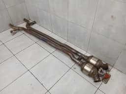 PORSCHE Porsche Panamera 976 Down Pipe 976254221AY Exhaust Muffler System Secondary Cat — thumbnail 2