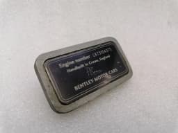 BENTLEY Bentley Arnage T Engine Badge PB100999PO Engine Emblem — thumbnail 2