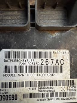 CHRYSLER P05150267AC 5150267AC Gearbox Control Unit CHRYSLER VOYAGER V (RT) (2007-2016) — thumbnail 10
