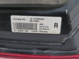 MERCEDES-BENZ A2129062003 Inner tail light, right MERCEDES-BENZ E-CLASS (W212) (2009-2016) — thumbnail 2