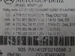 MERCEDES-BENZ A2189006906 A2189003207 A2189006207 Radio MERCEDES-BENZ E-CLASS (W212) (2009-2016) — thumbnail 3