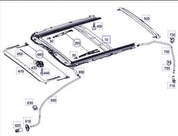 MERCEDES-BENZ 2127802029 2127801800 Sunroof MERCEDES-BENZ E-CLASS (W212) (2009-2016) — thumbnail 1
