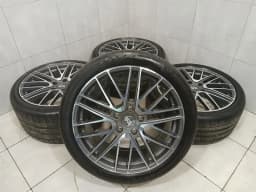 PORSCHE 21 Porsche Panamera 976 G3 Alloy Wheel Set 21" Turbo Design 971601025BS Rims — thumbnail 1