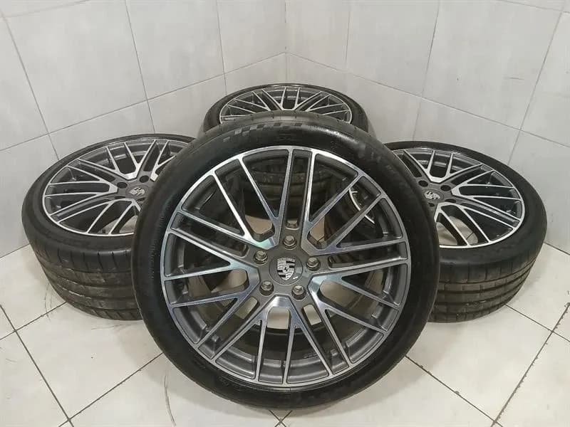 PORSCHE 21 Porsche Panamera 976 G3 Alloy Wheel Set 21" Turbo Design 971601025BS Rims