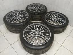 PORSCHE 21 Porsche Panamera 976 G3 Alloy Wheel Set 21" Turbo Design 971601025BS Rims — thumbnail 2