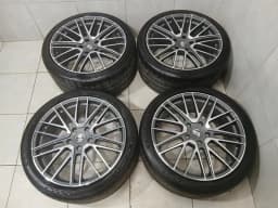 PORSCHE 21 Porsche Panamera 976 G3 Alloy Wheel Set 21" Turbo Design 971601025BS Rims — thumbnail 4