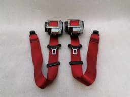 PORSCHE Porsche Cayman 981 GT4 front seat belt 98180303303 N13 red seat belt belt — thumbnail 1