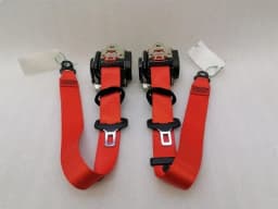 PORSCHE PORSCHE 911 991 GT3RS MK1 FRONT SEATBELT 99180303304 M2A LAVA ORANGE — thumbnail 1