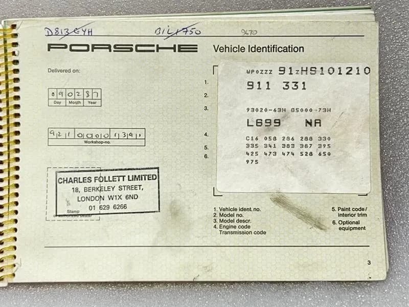 Porsche 911 Carrera 3.2 1984-1989 Manual Gearbox Conversion G5000 Gearbox G50 73H