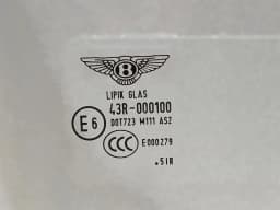 BENTLEY Bentley Flying Spur Right Front Door Glass 3W5845022C Right Door Glass — thumbnail 3