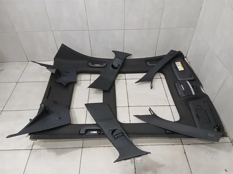 MERCEDES-BENZ MERCEDES C W205 BLACK ROOF LINING SET A2056906504 9F93 HEADLINER LIMO PANORAMA