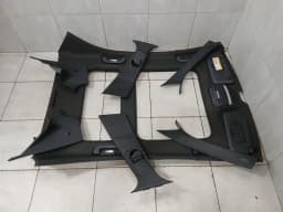 MERCEDES-BENZ MERCEDES C W205 BLACK ROOF LINING SET A2056906504 9F93 HEADLINER LIMO PANORAMA — thumbnail 2
