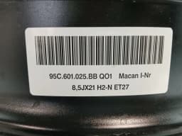 PORSCHE Porsche Macan 95B Alloy Wheel 95C601025BB 8.5J x 21 ET27 Rim — thumbnail 6