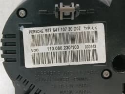 PORSCHE Porsche Boxster 987 Instrument Cluster 98764110730 MPH Speedometer Manual — thumbnail 9