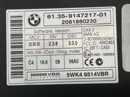 BMW 9147217 9395656 6950093 Control units, other BMW X5 (E70) (2007-2013) — thumbnail 3
