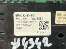 BMW 9249743 Heater control panel BMW 5 GRAN TURISMO (F07) (2009-2017) — thumbnail 5